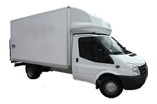 Van Hire Clevedon - White Ford Luton Box with Tail Lift - Van hire Clevedon